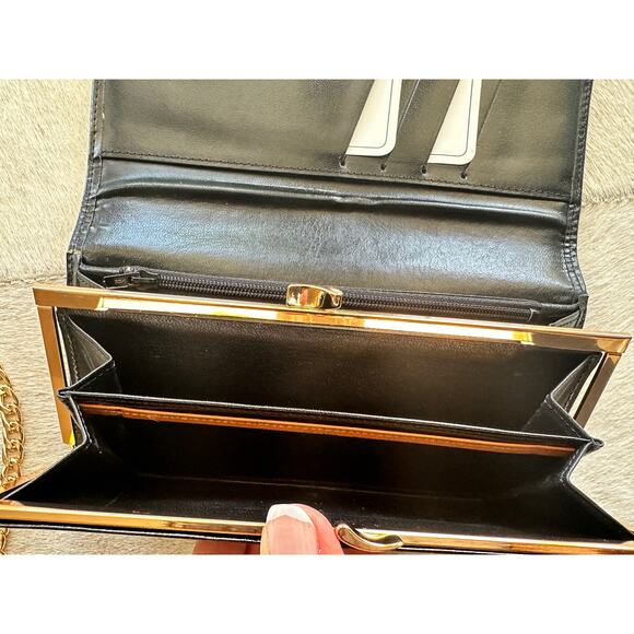 Authentic Givenchy Leather Long Wallet with Chain - Picture 16 of 16